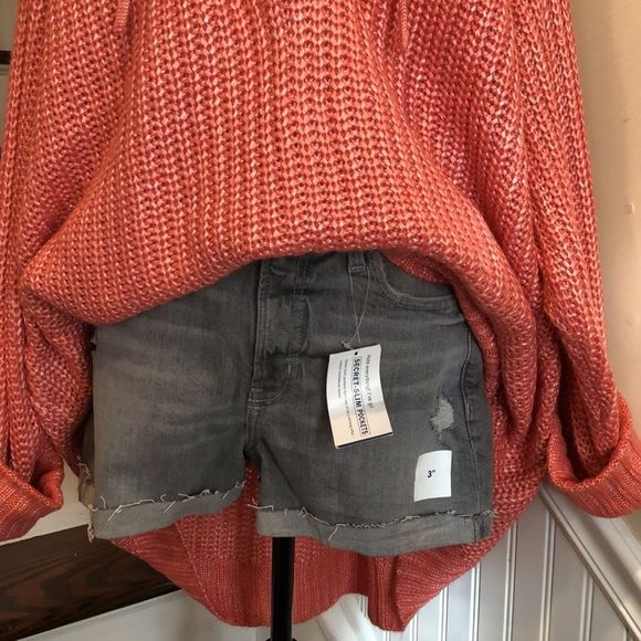 TORRID Rose Long Sleeve Chunky Woven Hooded Pullover W. Lace Up Front Sz 5X NWT - Picture 9 of 16